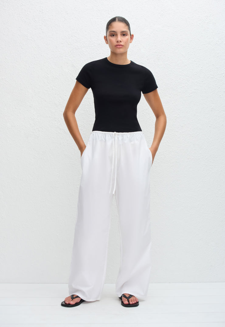 Drawcord Pant - White - Matteau