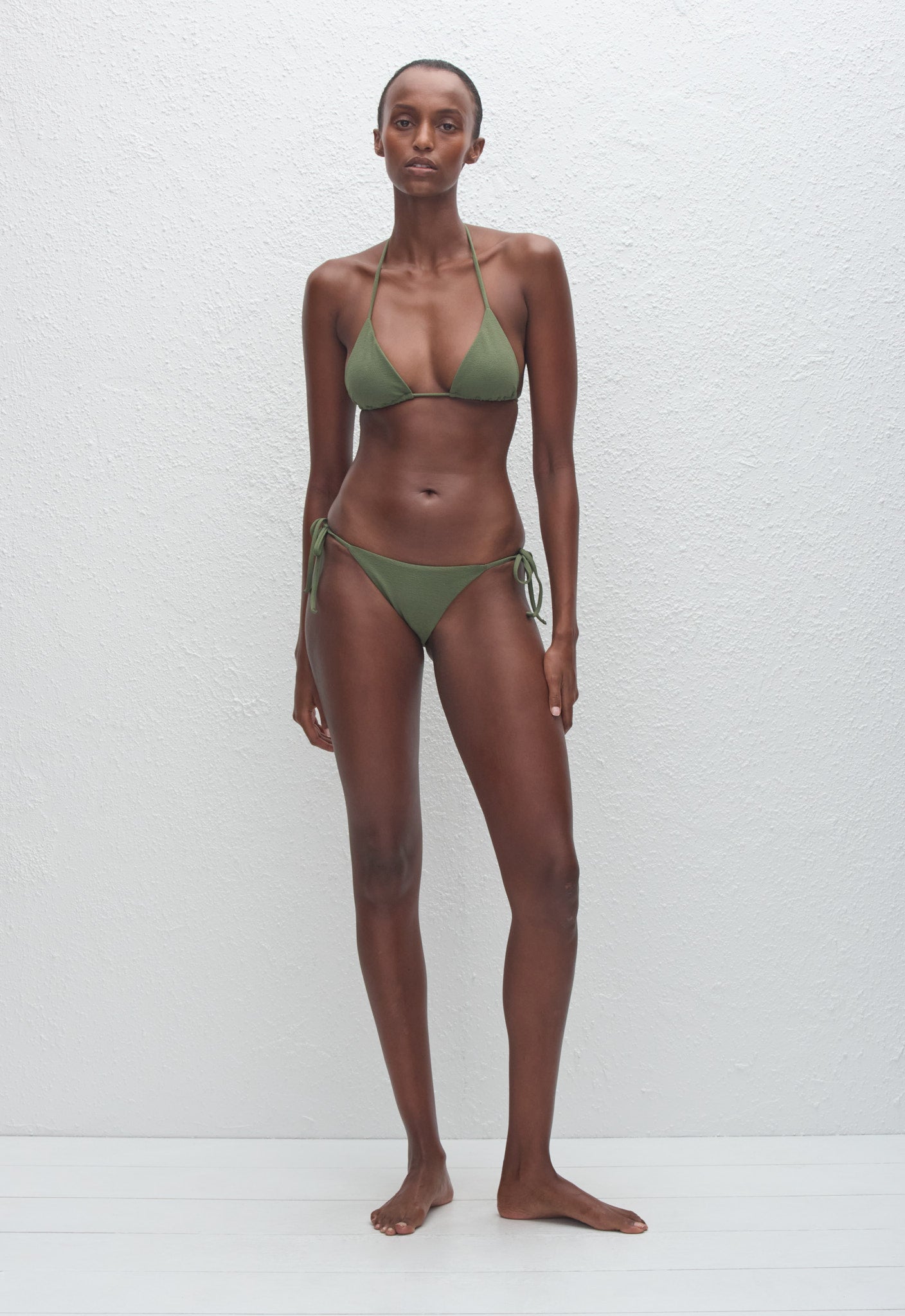 String Triangle Top - Safari Crinkle - Matteau