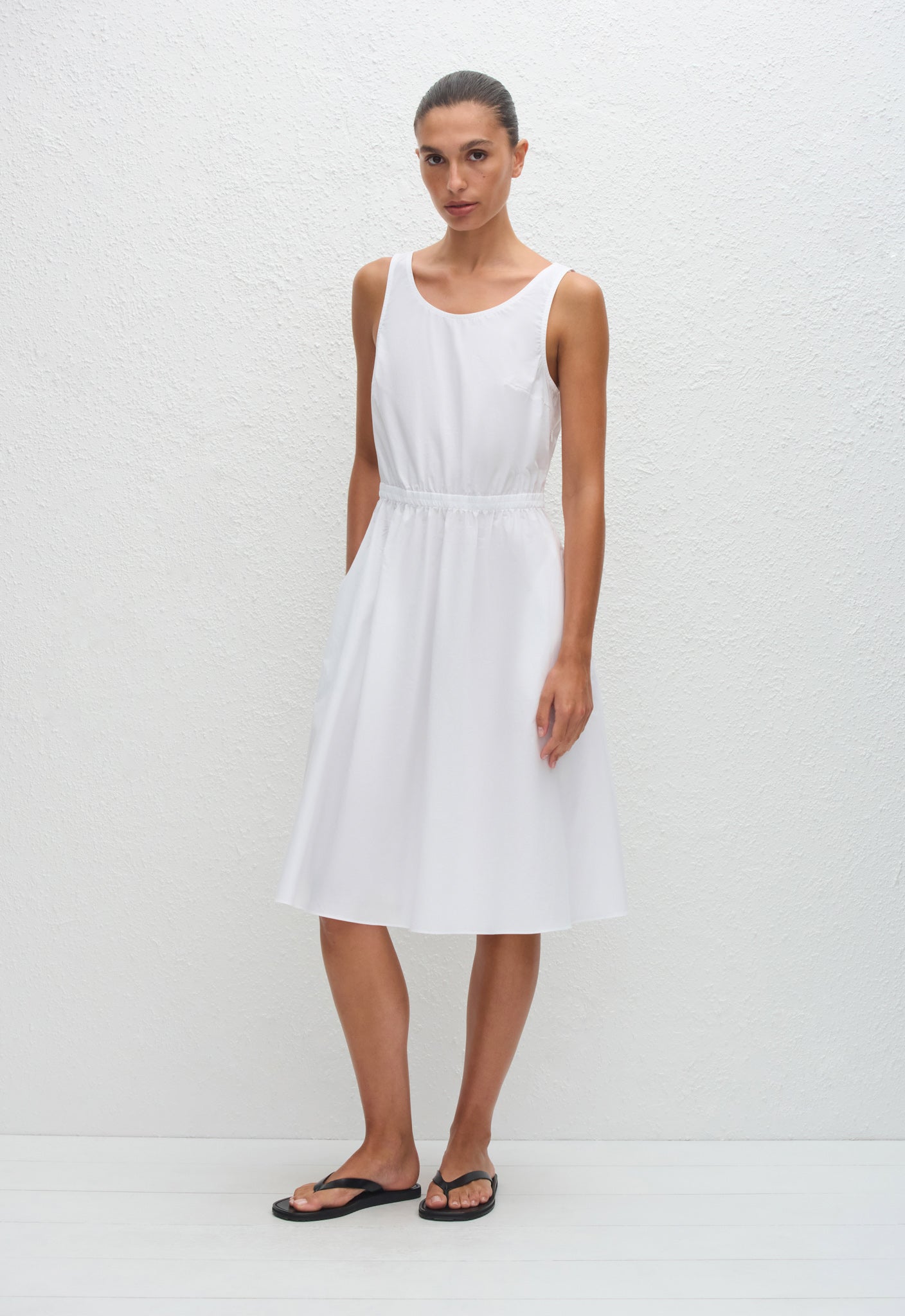 Tank Midi Dress - White - Matteau