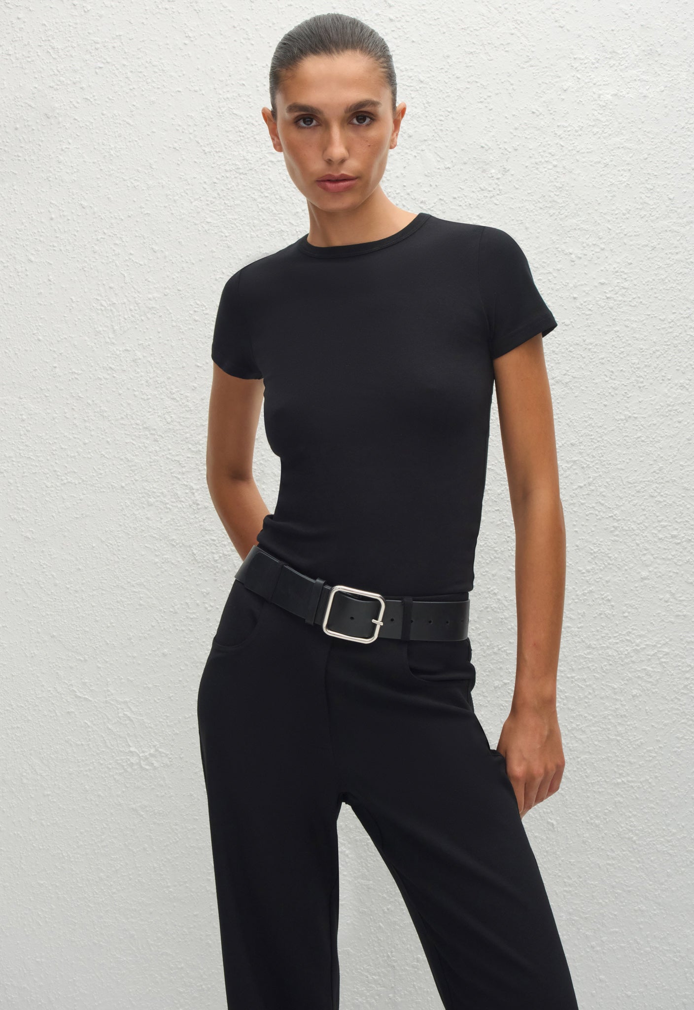 Wide Belt - Black Silver - Matteau