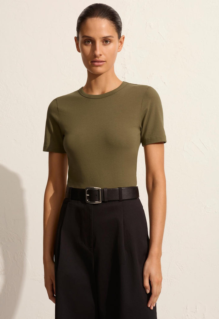 Fitted Tee - Olive - Matteau