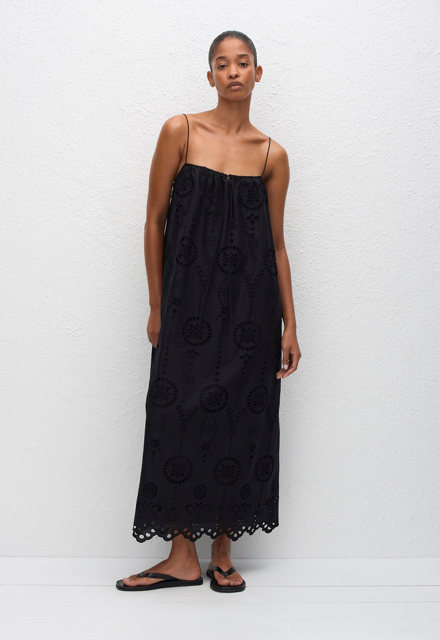 Matteau | Broderie Cami Midi Dress | Black, 5 Matteau | Broderie Cami Midi Dress | Black, 5