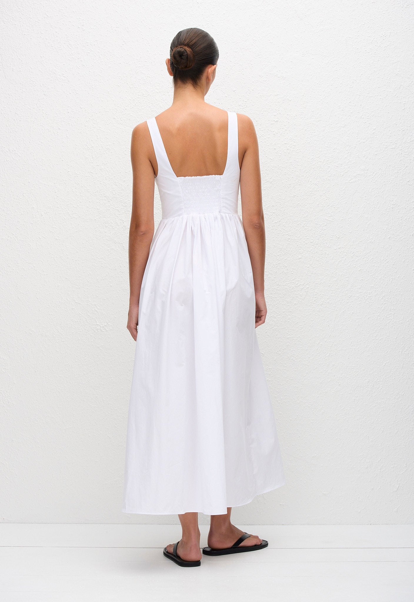 Bralette Midi Dress - White - Matteau