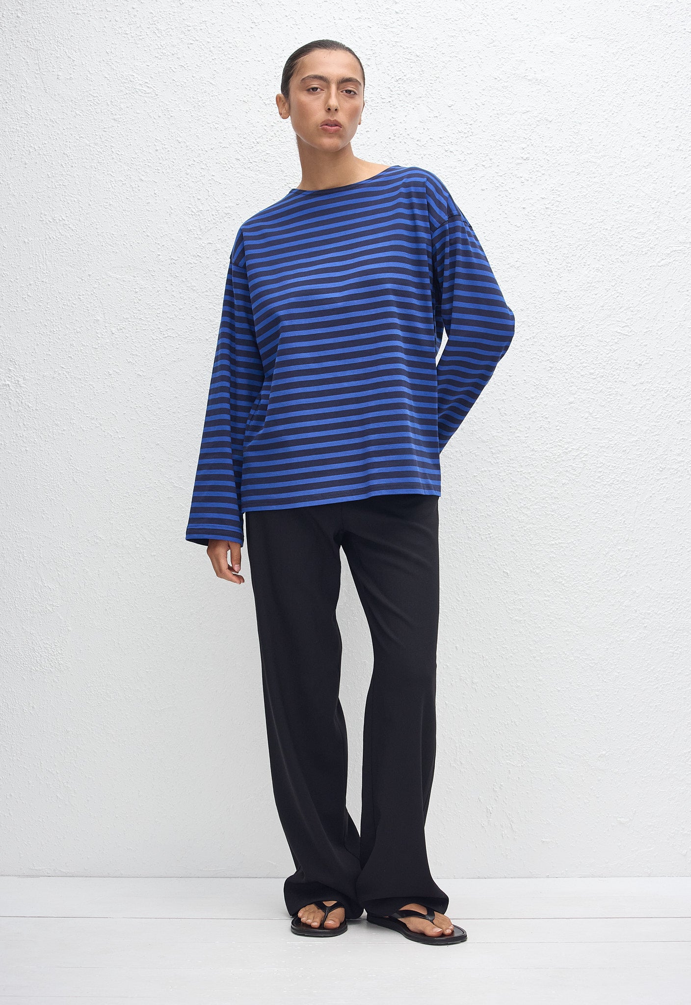 Breton Stripe Tee - Blue/Navy Stripe - Matteau