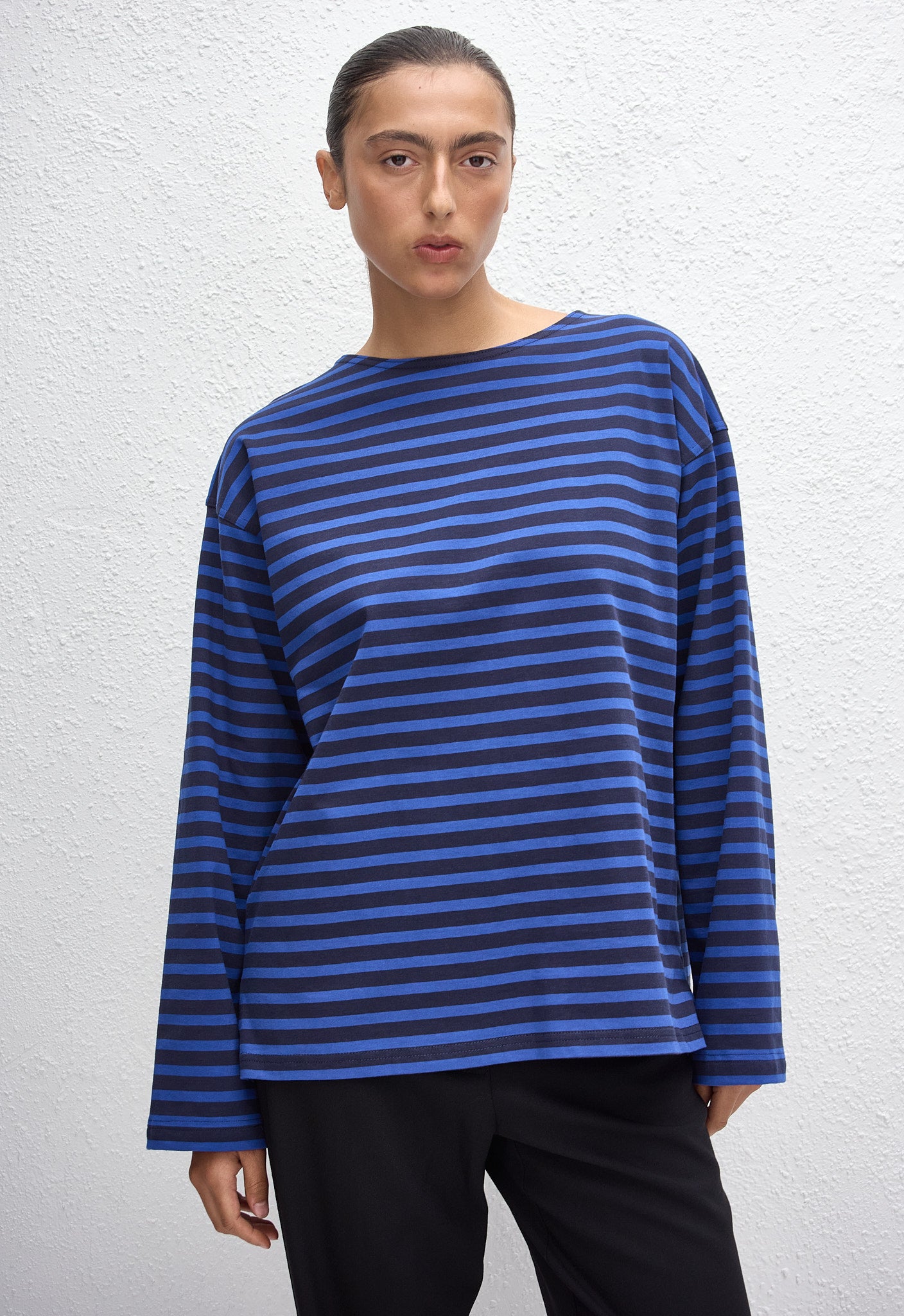 Breton Stripe Tee - Blue/Navy Stripe - Matteau