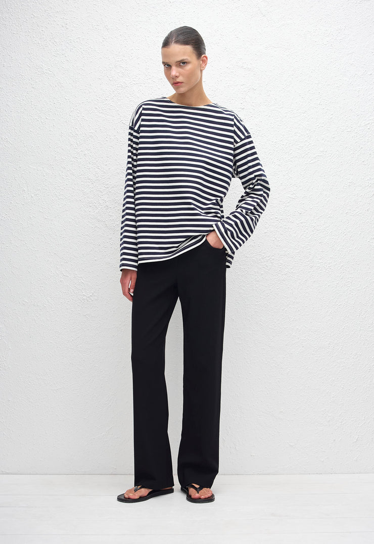 Breton Stripe Tee - French Navy - Matteau