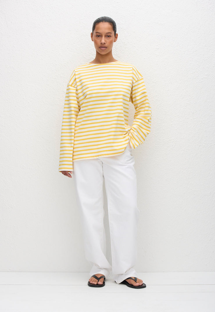 Breton Stripe Tee - Limoncello Stripe - Matteau