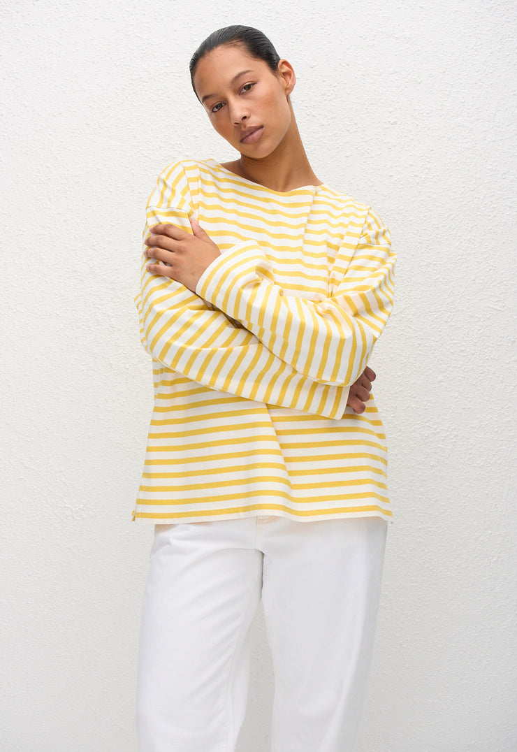 Breton Stripe Tee - Limoncello Stripe - Matteau