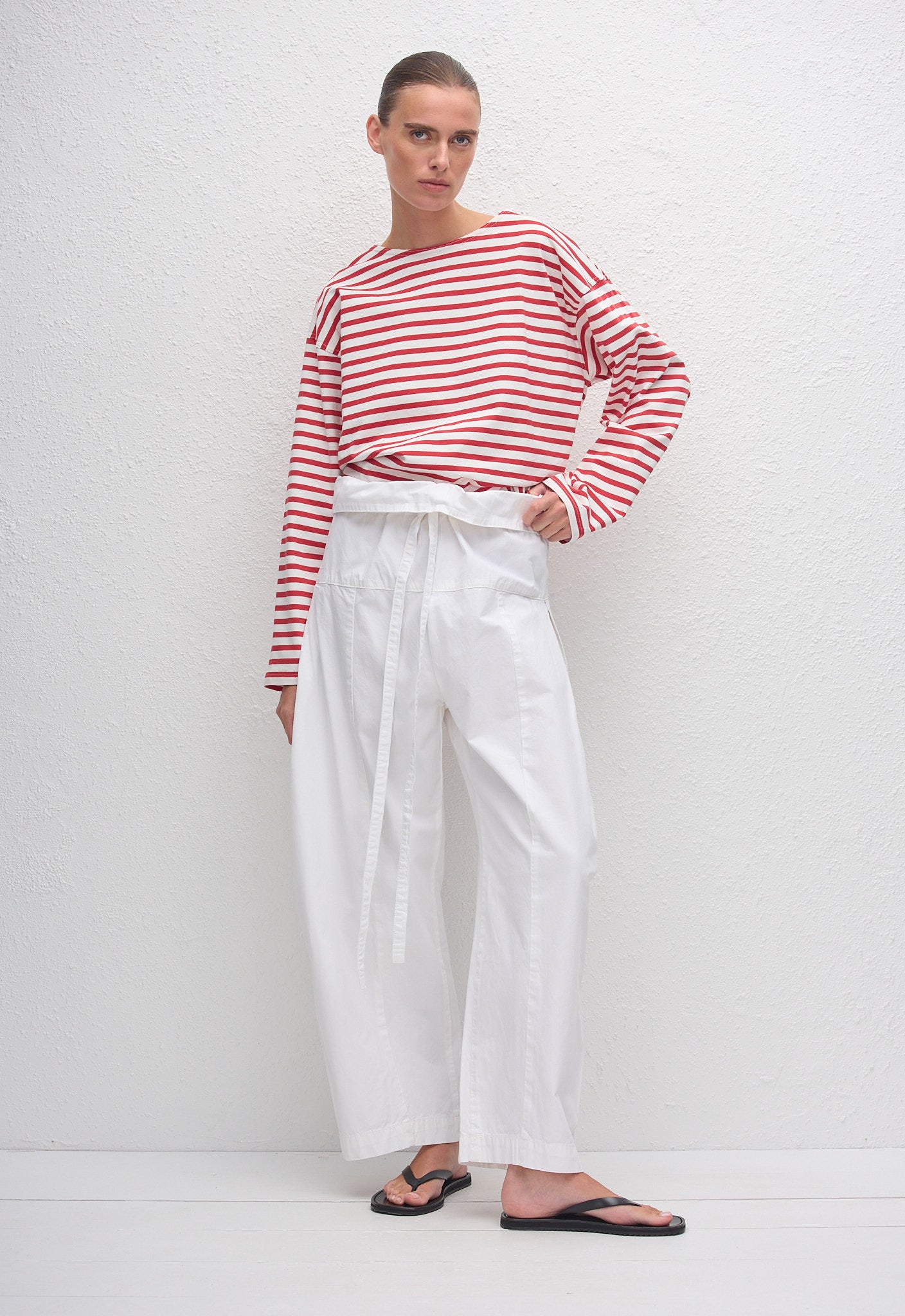 Breton Stripe Tee - Red/White - Matteau