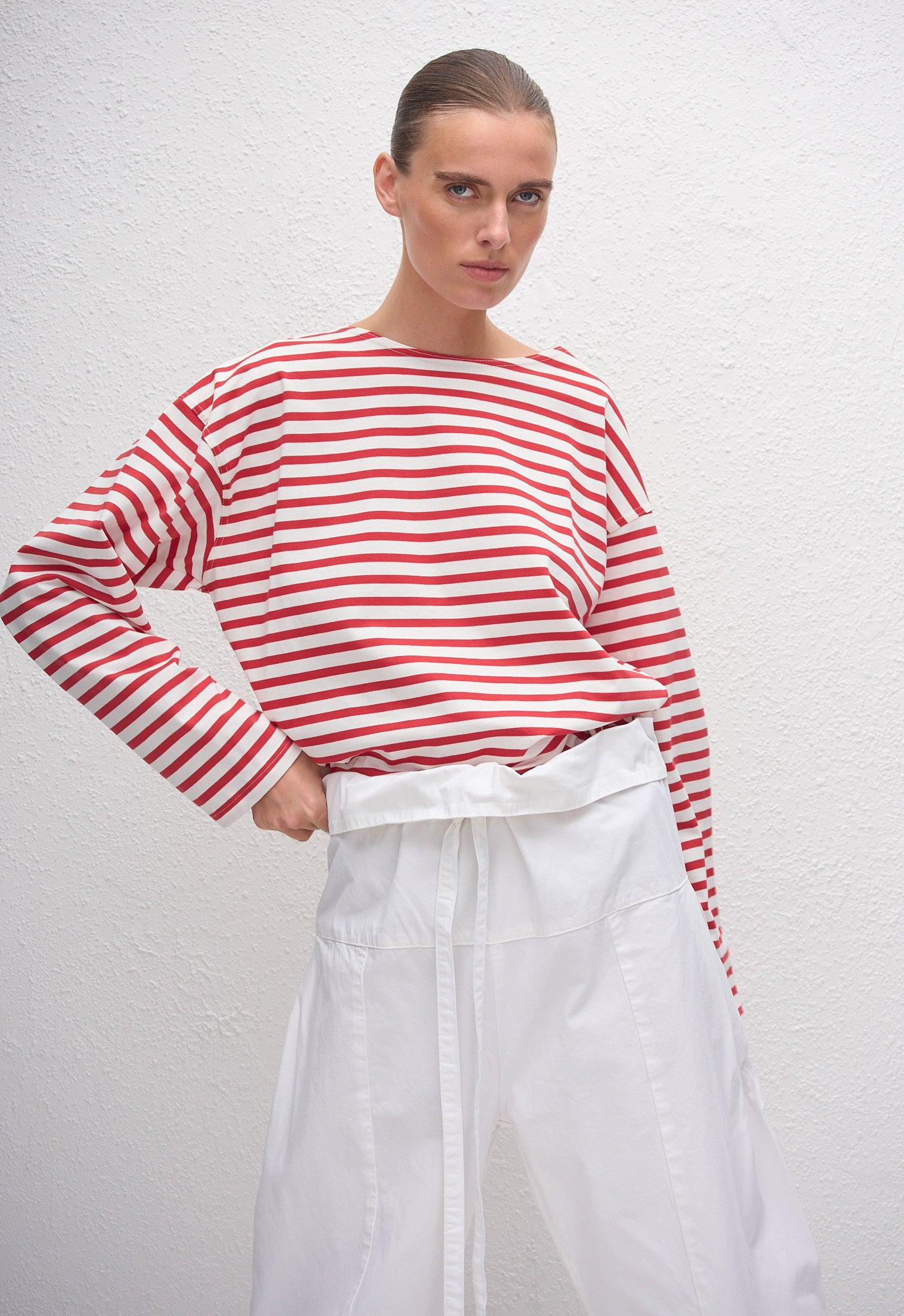 Breton Stripe Tee - Red/White - Matteau