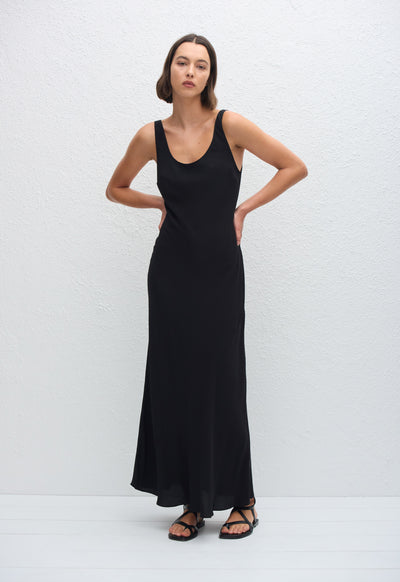 Bias Tank Dress - Black - Matteau