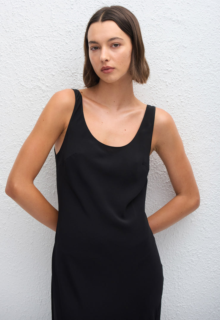 Bias Tank Dress - Black - Matteau