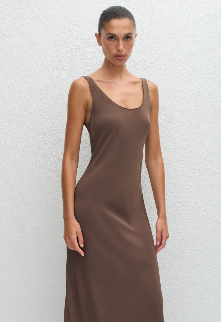 Bias Tank Dress - Truffle - Matteau