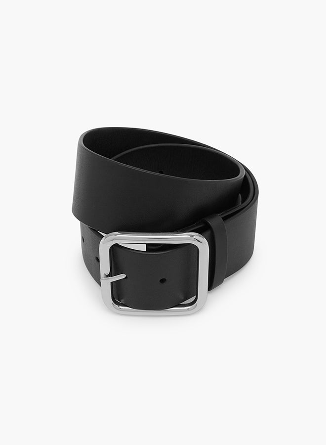 Wide Belt - Black Silver - Matteau