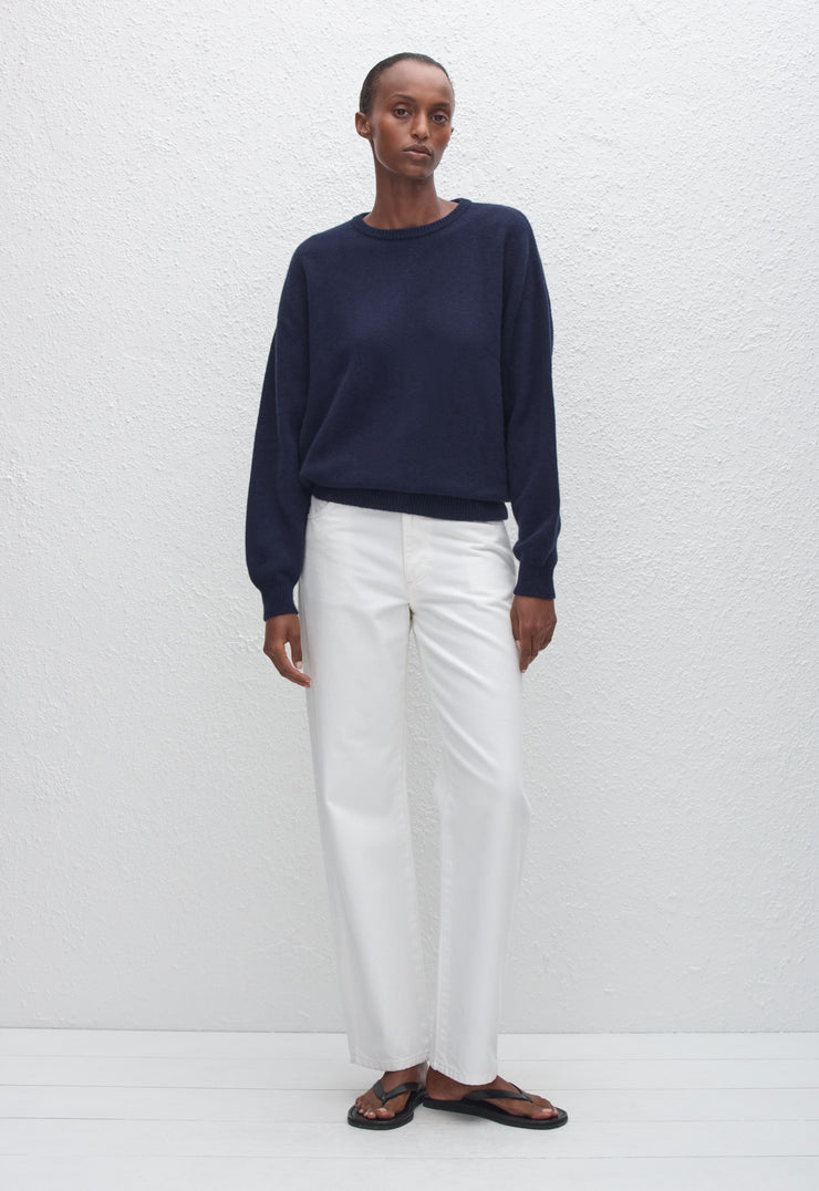 Cashmere Crew Sweater - Navy - Matteau