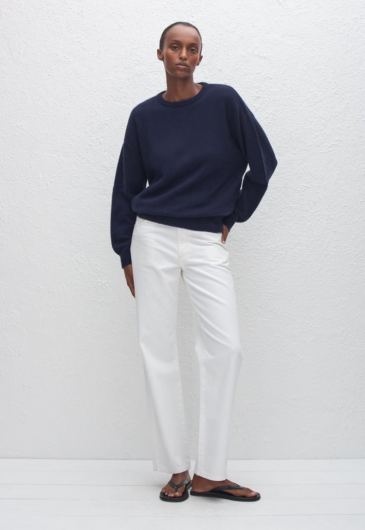 Cashmere Crew Sweater - Navy - Matteau