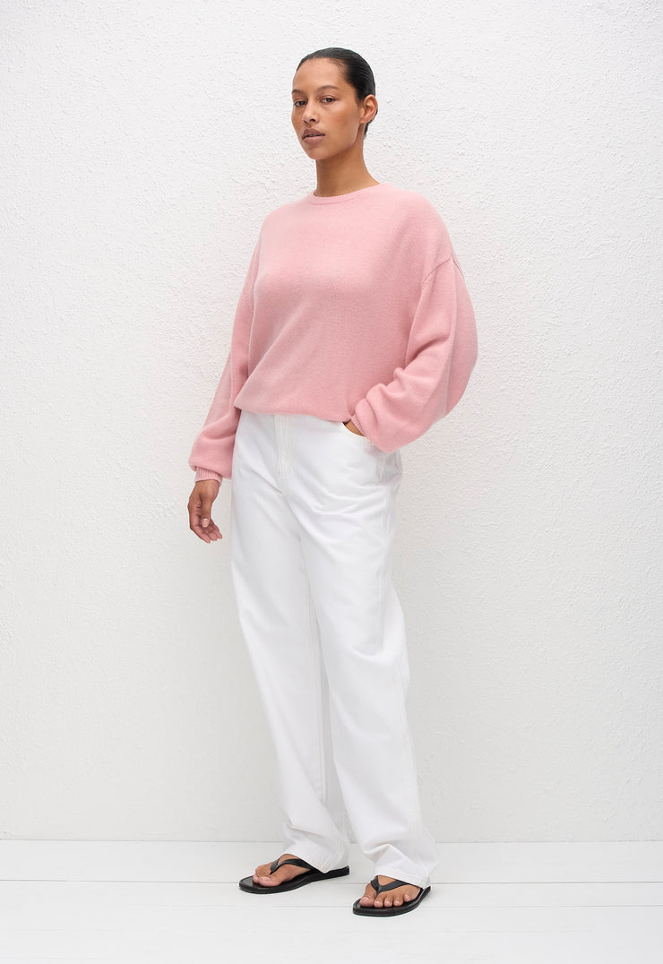 Cashmere Crew Sweater - Sorbet - Matteau