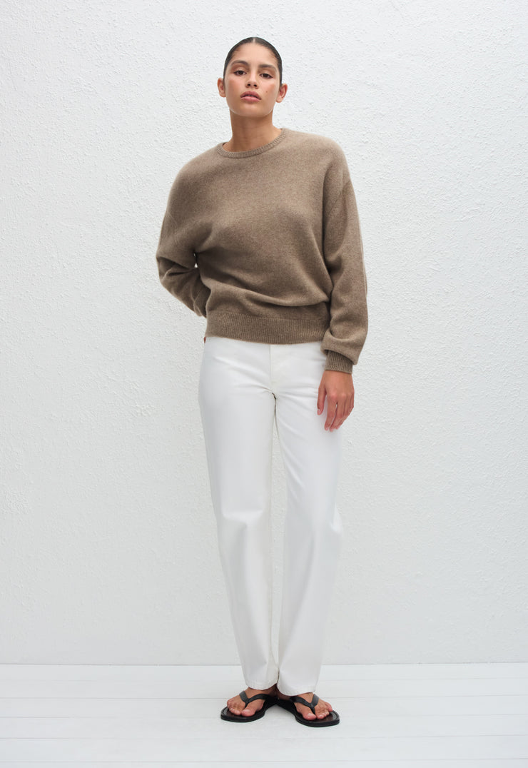 Cashmere Crew Sweater - Wheat - Matteau