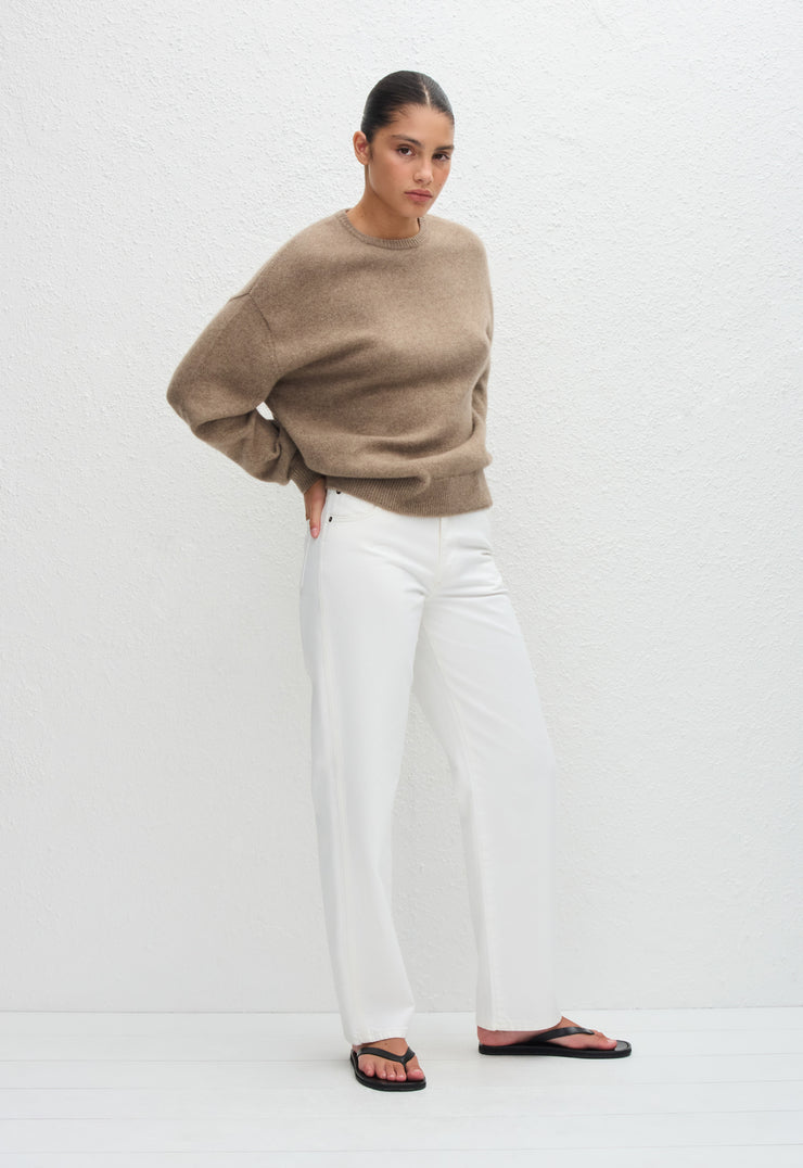 Cashmere Crew Sweater - Wheat - Matteau