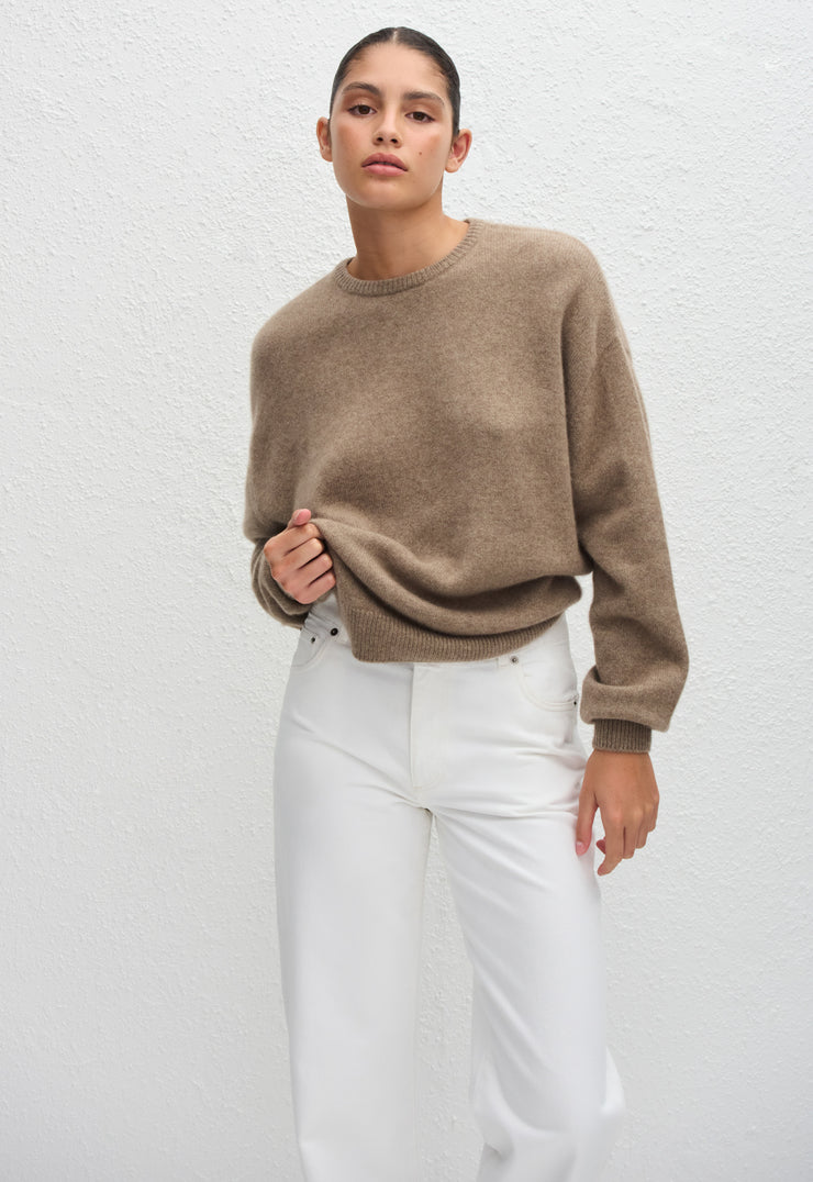 Cashmere Crew Sweater - Wheat - Matteau