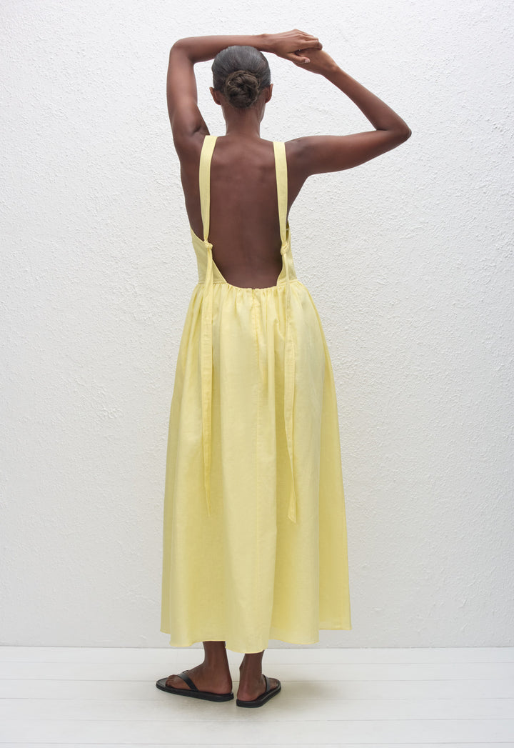 lemon linen dress Linen Dress (Lemon)