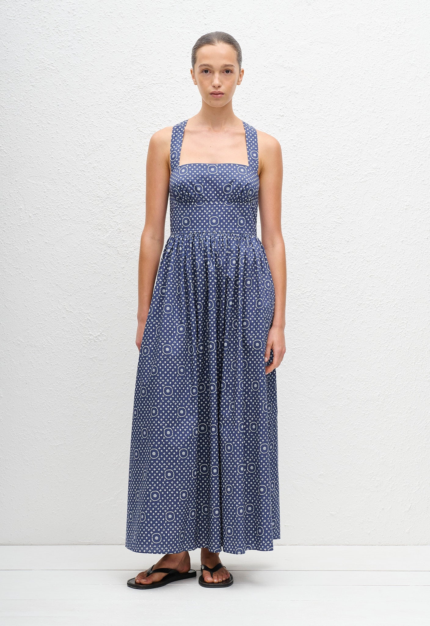 Crossback Midi Dress - Bluebell - Matteau