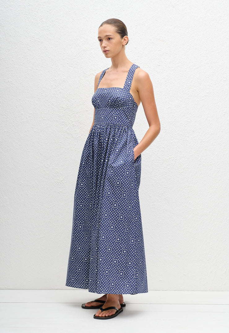 Crossback Midi Dress - Bluebell - Matteau