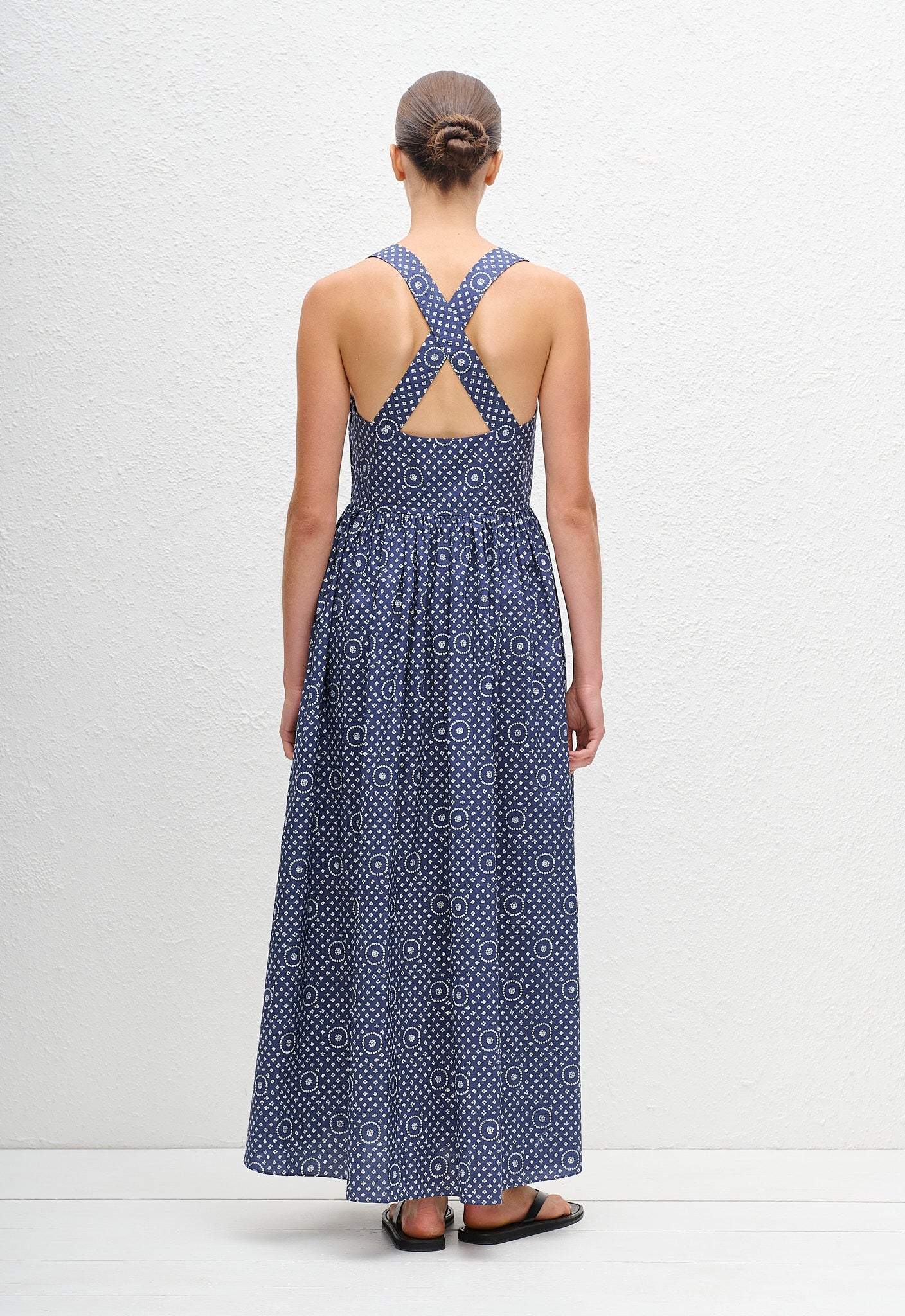 Crossback Midi Dress - Bluebell - Matteau