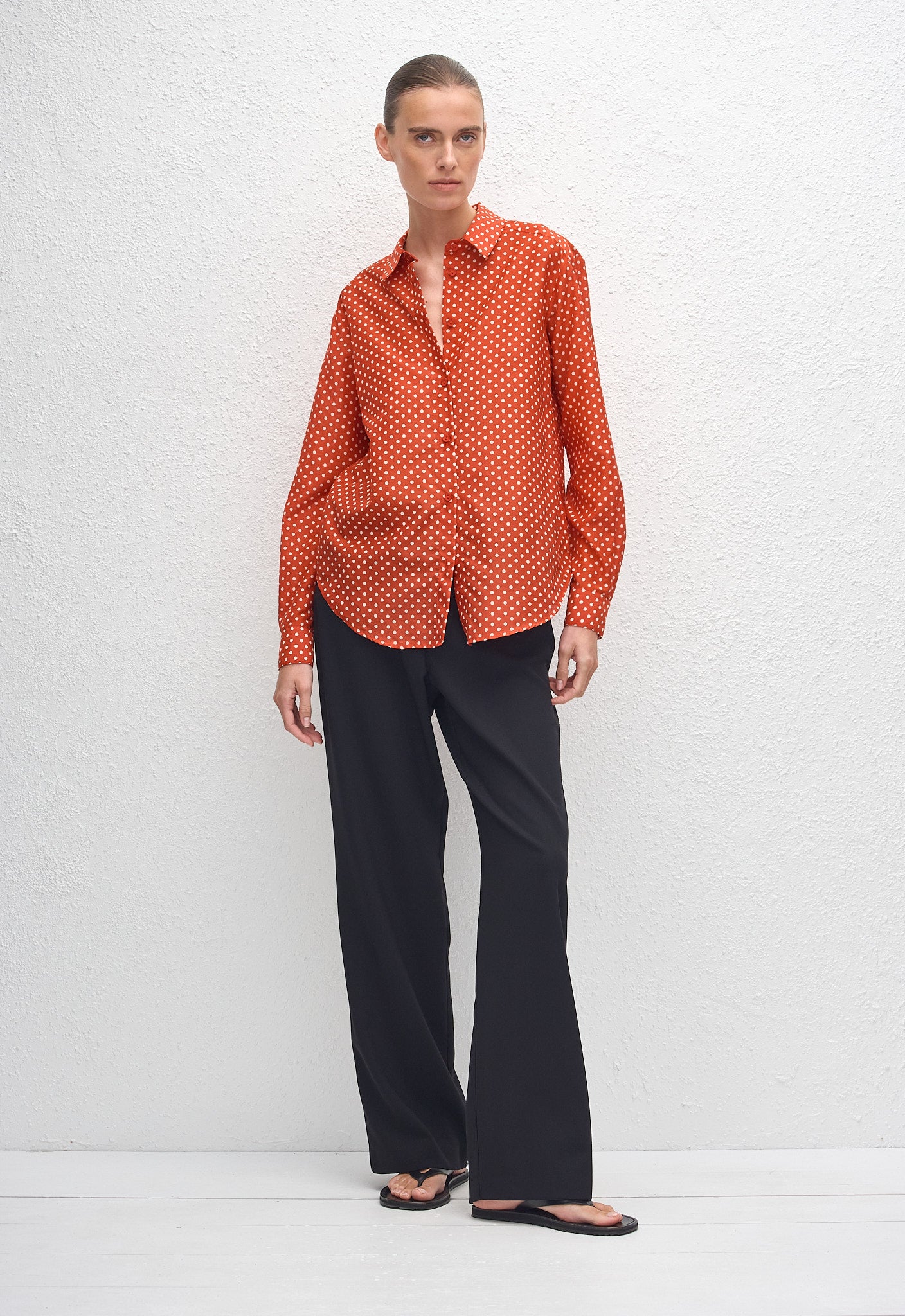 Classic Shirt - Polka Dot (Tomato) - Matteau