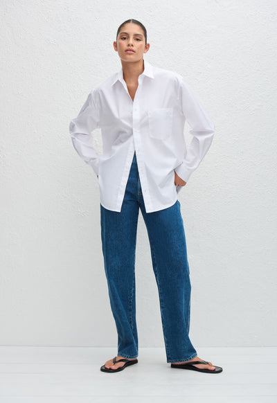 Classic Pocket Shirt - White - Matteau