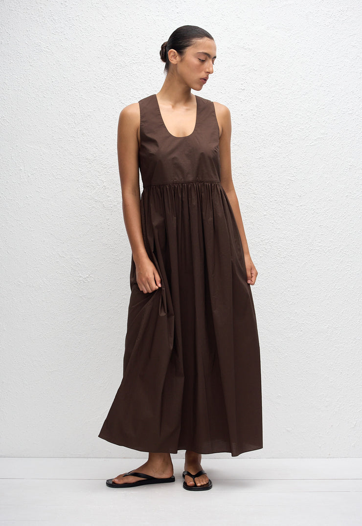 Deep U Sundress - Chocolate - Matteau