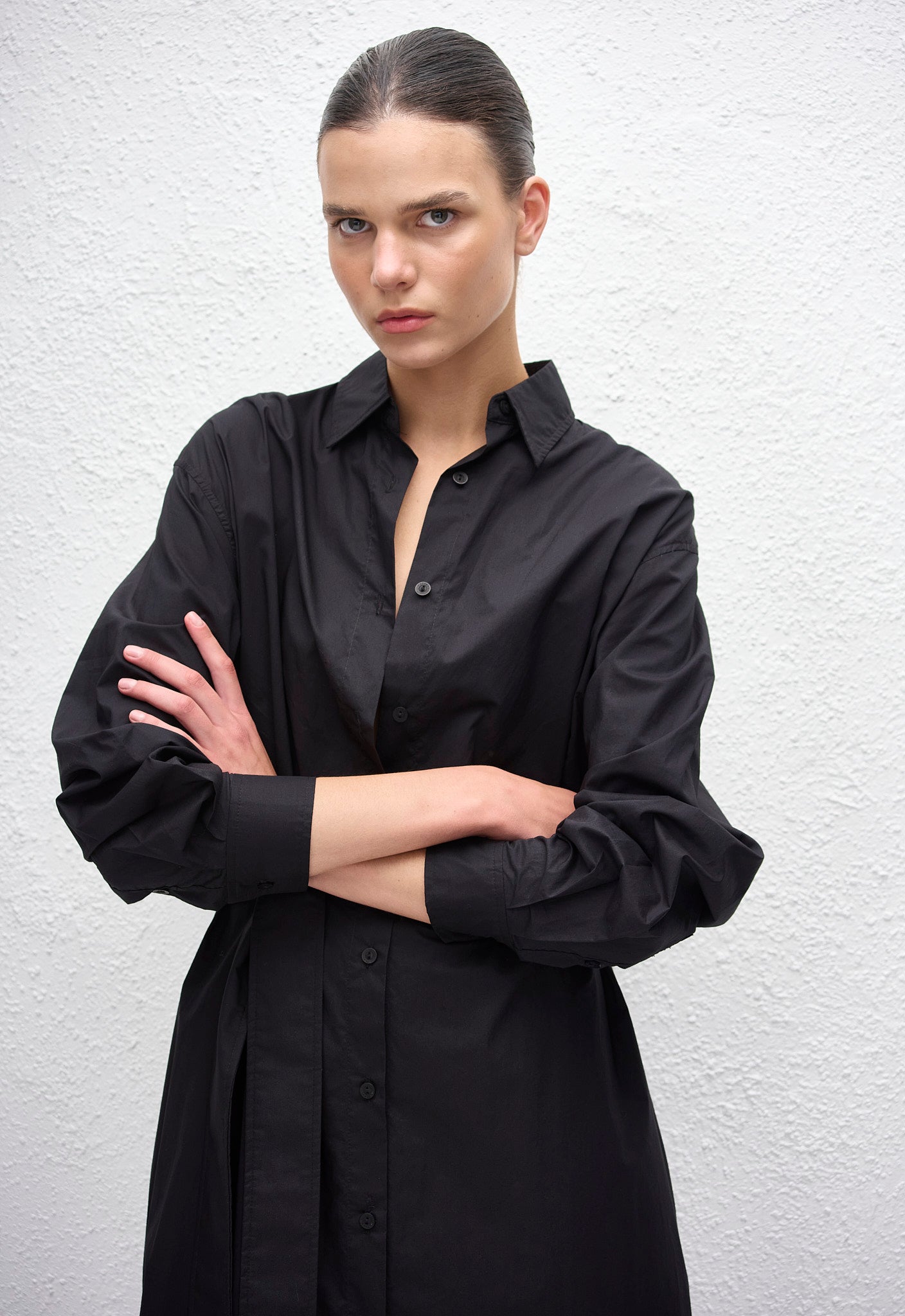 Everyday Shirt Dress - Black - Matteau Everyday Shirt Dress - Black - Matteau