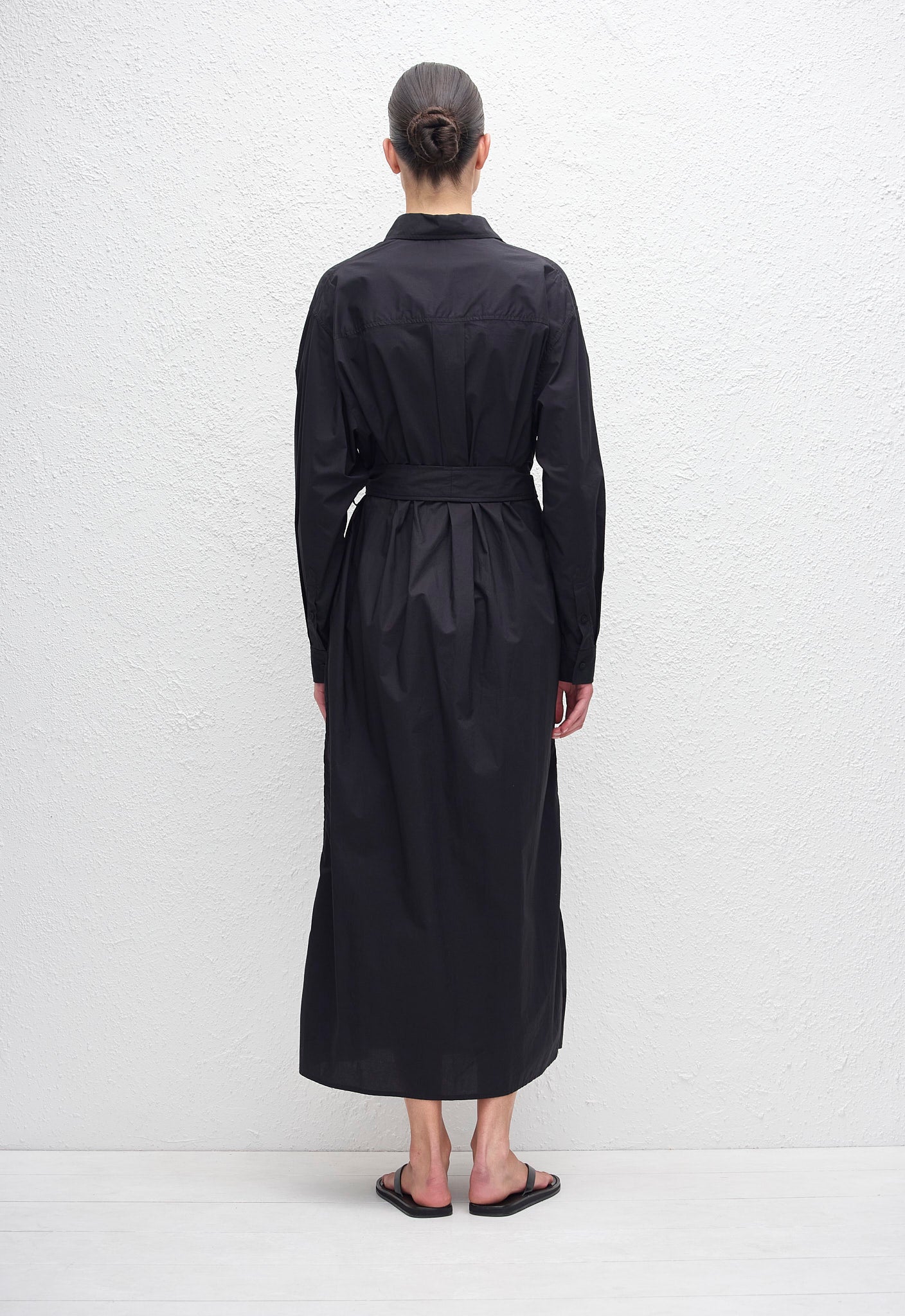 Everyday Shirt Dress - Black - Matteau