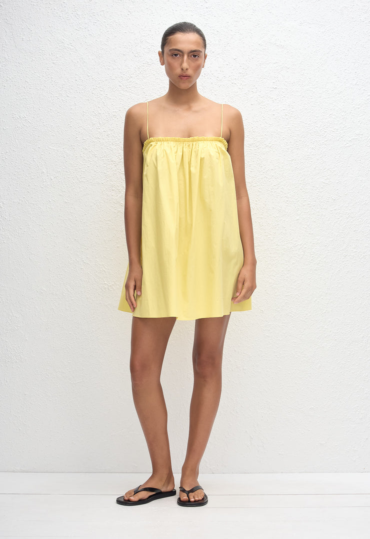 Frill Cami Mini Dress - Limoncello - Matteau