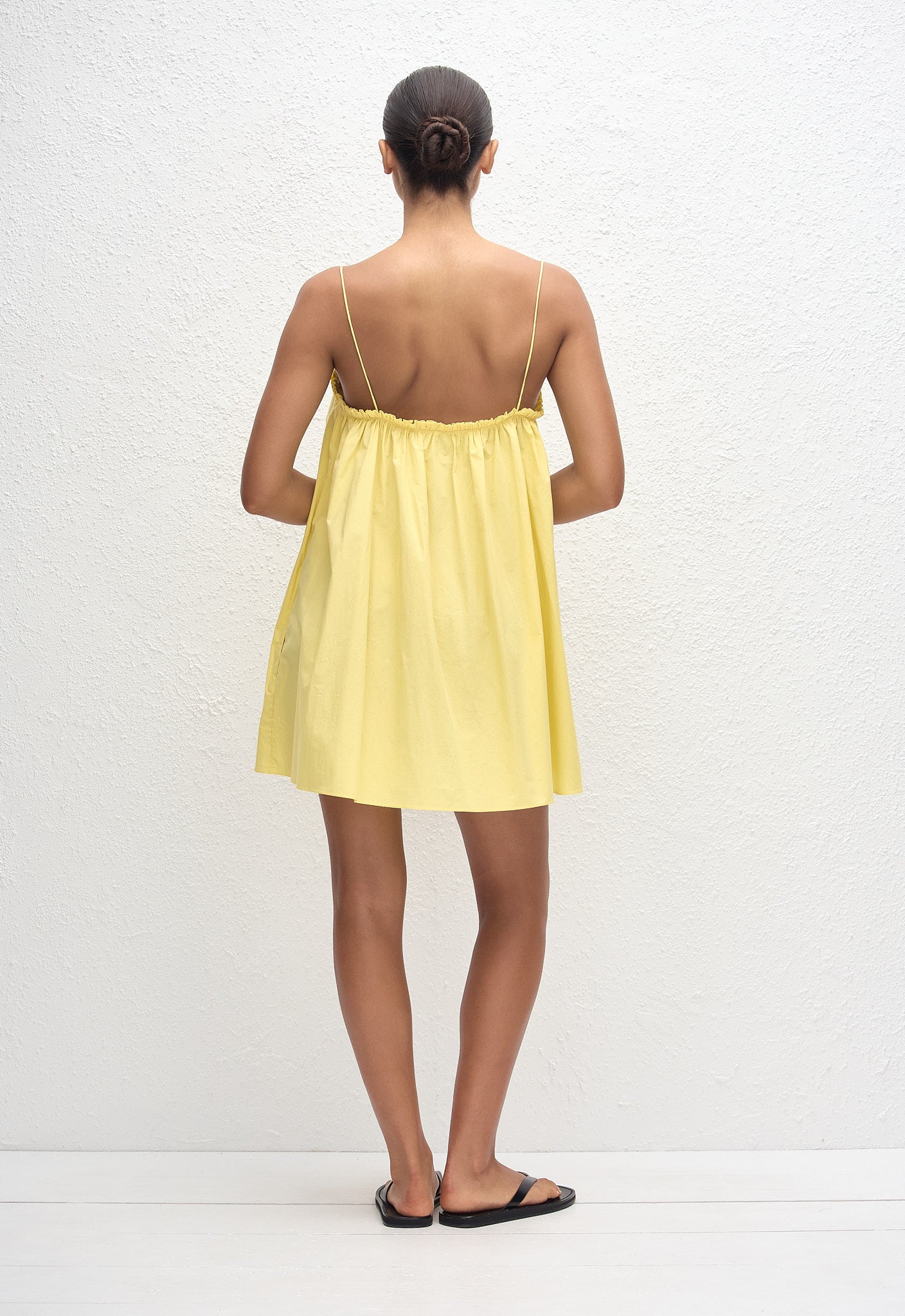 Frill Cami Mini Dress - Limoncello - Matteau