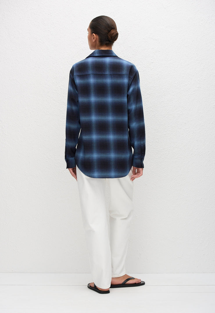 Flannel Shirt - Midnight Check - Matteau