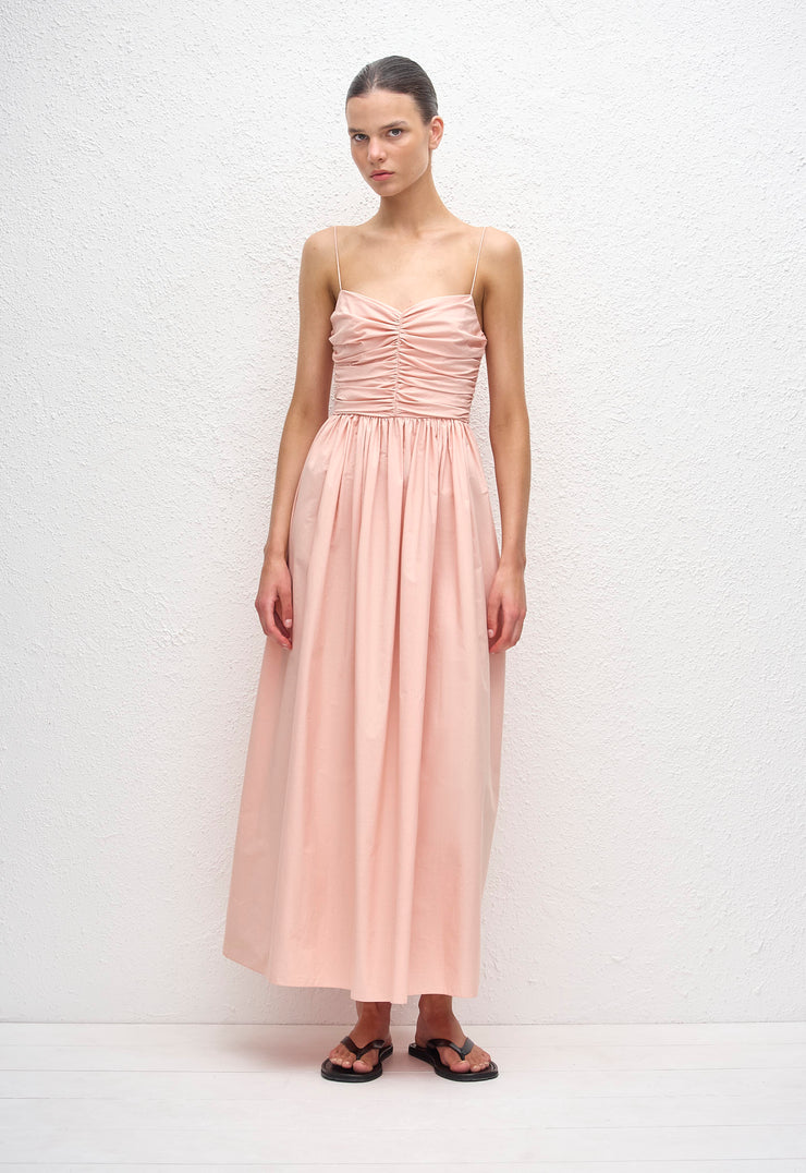 Gathered Bodice Dress - Blush - Matteau