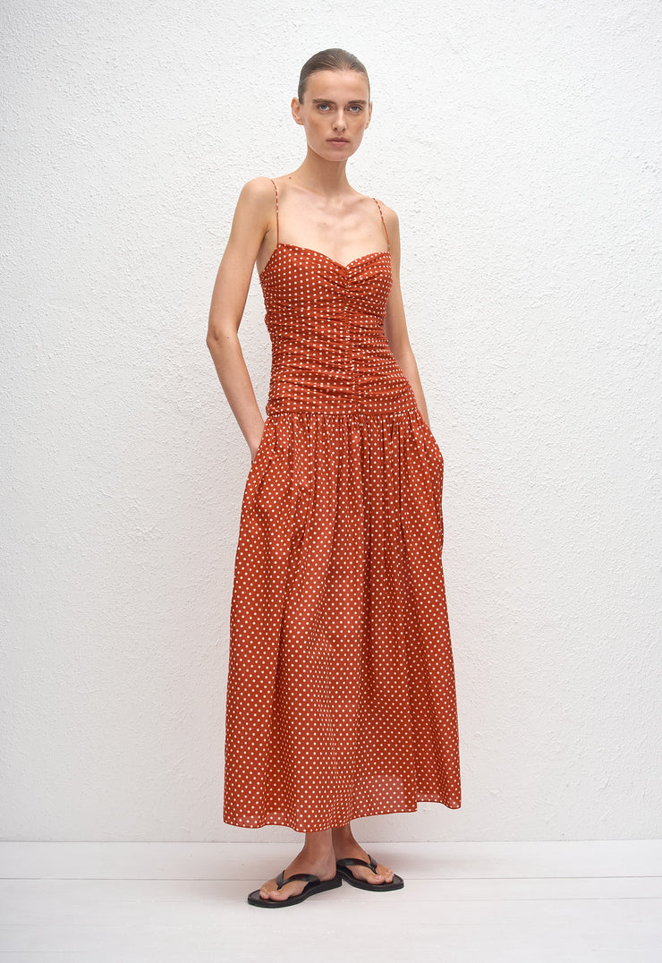 white christmas dresses Strapless Knit and Broderie Dress – TheStorebySchneeweiss
