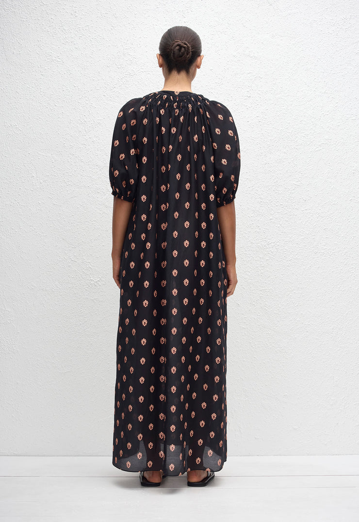 Gathered Yoke Popover Dress - Vida - Matteau