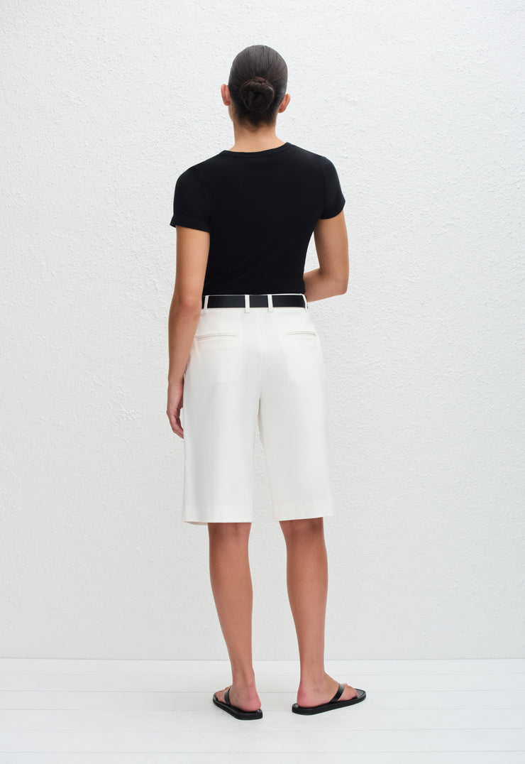 Long Chino Short - Chalk - Matteau