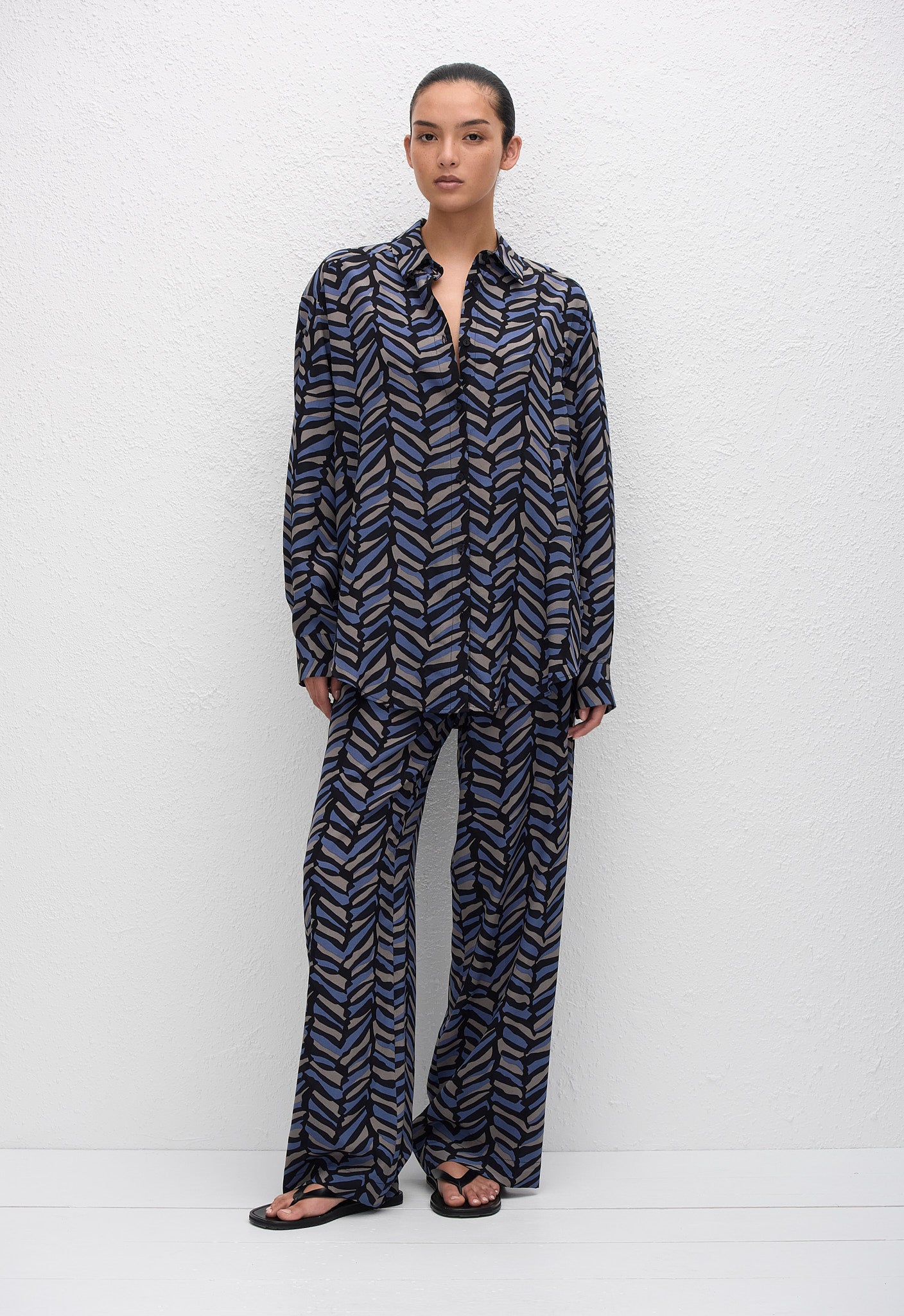 Long Sleeve Silk Shirt - Palermo - Matteau