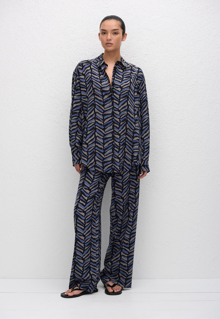 Long Sleeve Silk Shirt - Palermo - Matteau