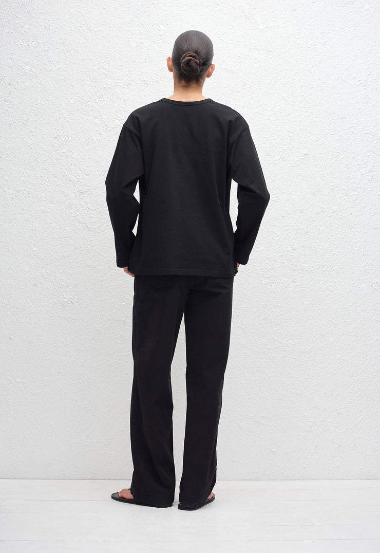 Long Sleeve Tee - Black - Matteau