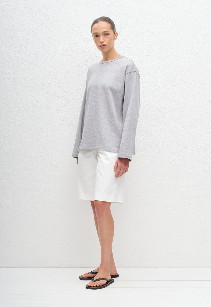Long Sleeve Tee - Heather Grey - Matteau
