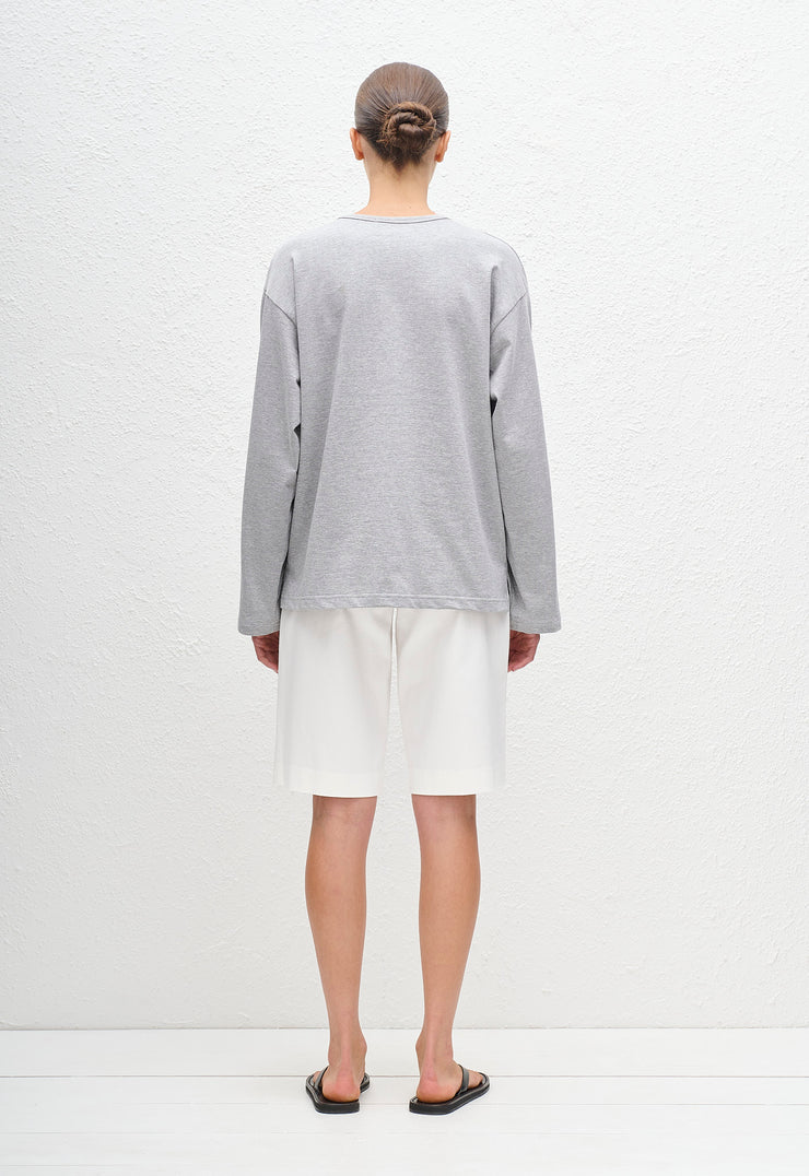 Long Sleeve Tee - Heather Grey - Matteau