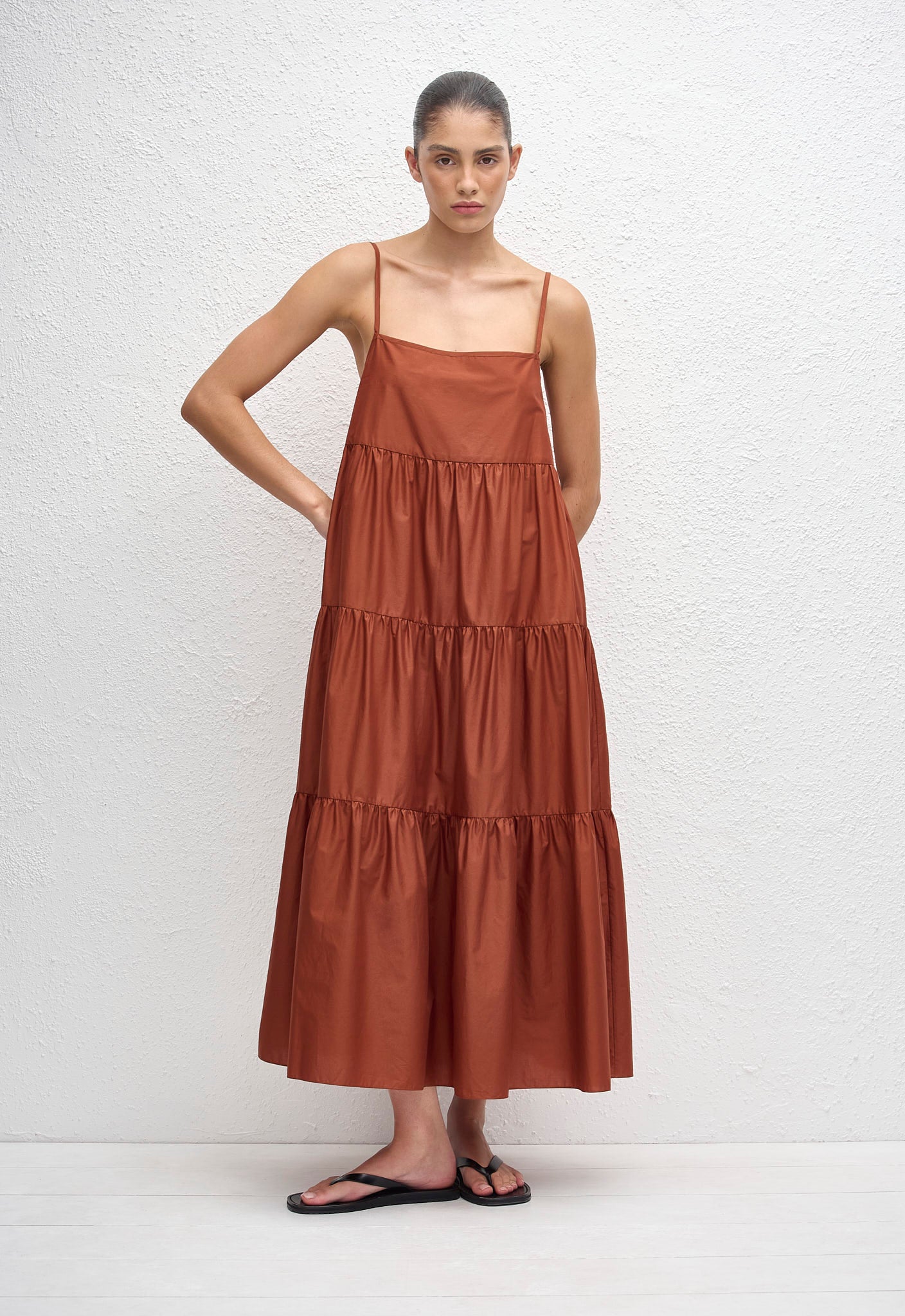 Tiered Sundress - Garnet - Matteau