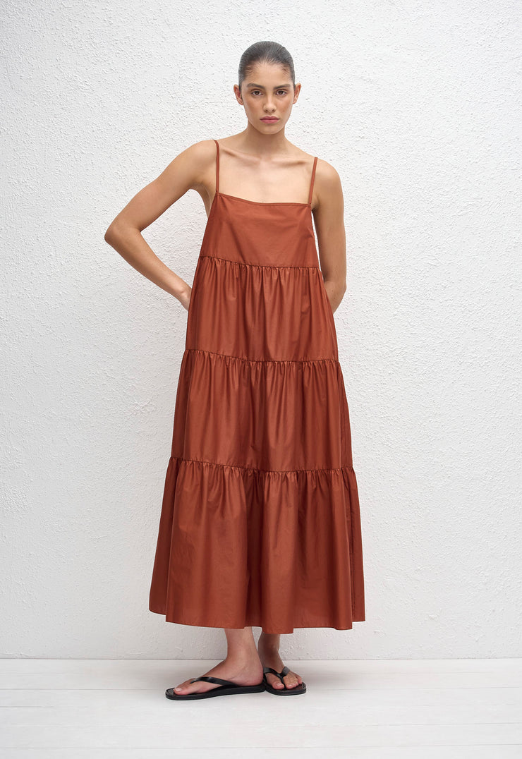 Tiered Sundress - Garnet - Matteau