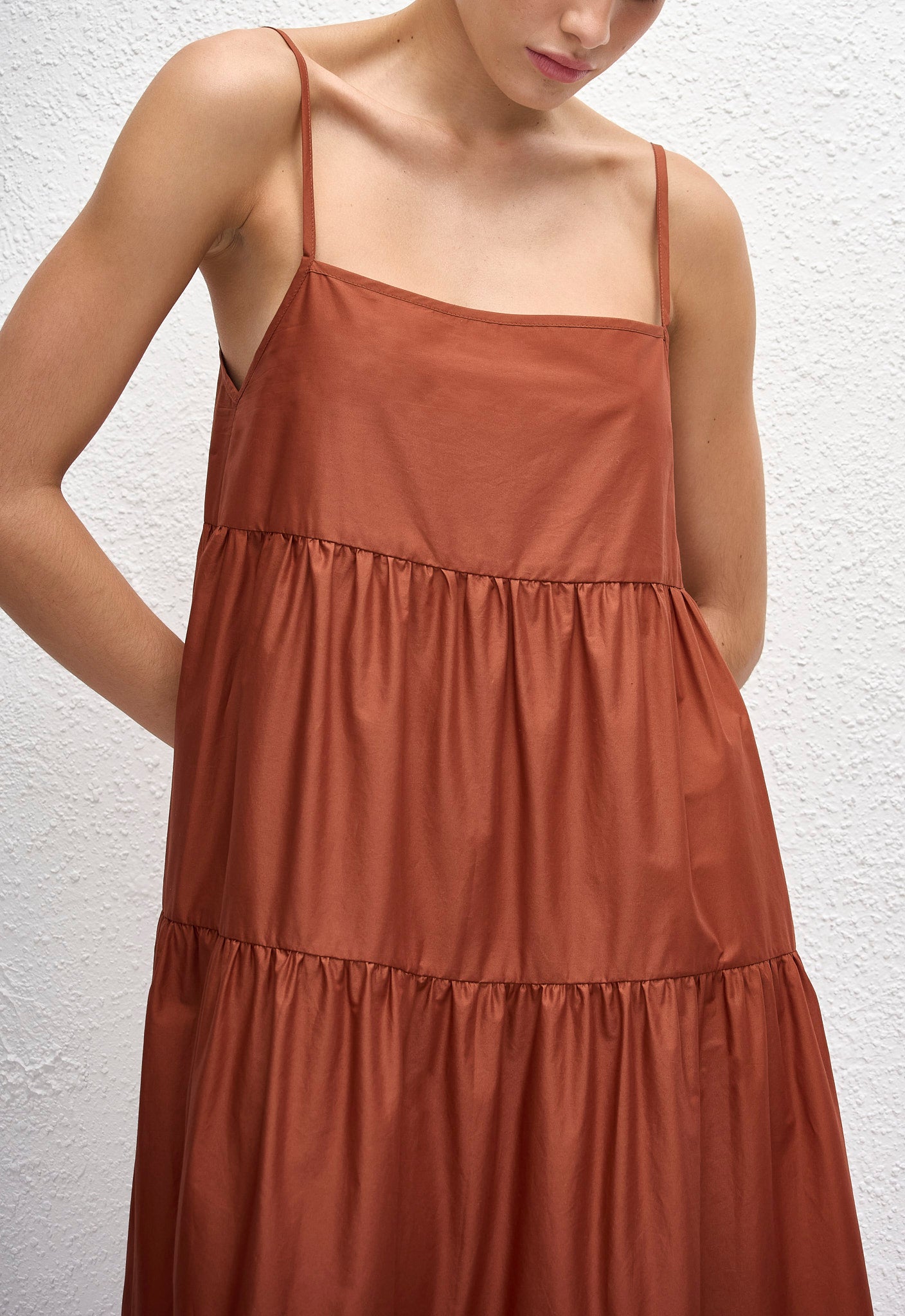 Tiered Sundress - Garnet - Matteau