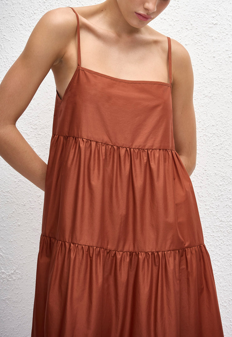 Tiered Sundress - Garnet - Matteau