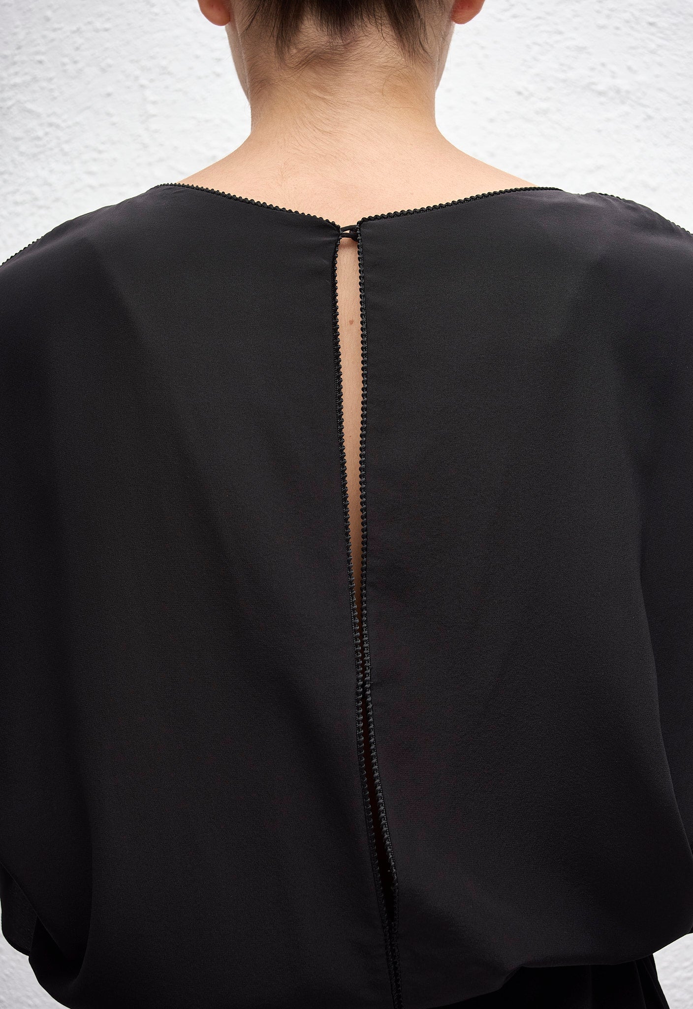 Magyar Drawcord Mini Dress - Black - Matteau